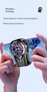 L08 Semiconductor Back-clip Cooling Fan Radiator for PUBG olerGame Co Built-in Battery for IOS Android Cell Phone Cool Heat Sink With Backup