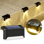 Outdoor Solar LED Deck Lights Garden Path Patio Pathway Stairs Step Fence Lamp  (6 Pack)