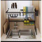Sink Rack Single Layer Dish Drainer Holder Stainless Steel Kitchen Rack