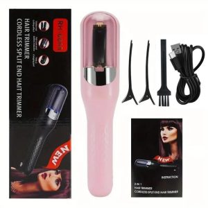 Automatic Electric Hair Clipper 2 in 1 Hair Edge Control Multi-functional Type C Rechargeable Hair Split End Clipper