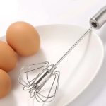 Hand Pressure Semi-automatic Egg Beater Stainless Steel Kitchen Accessories