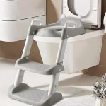 Toilet Potty Training Seat with Step Stool Ladder, Comfortable Safe Potty Seat