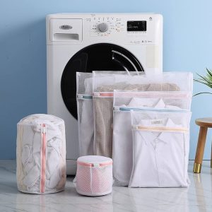 5 Size Zipped Laundry Bags Reusable Washing Machine Clothing Care Washing Bag Mesh Net Bra Socks Lingerie Underwear Laundry Bags